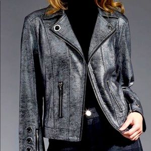 Insight vegan leather stunning jacket. Size 10.
